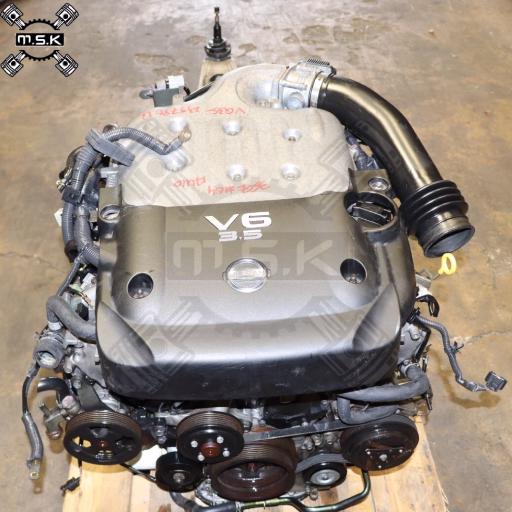 تصویر موتور و گیربکس نیسان 350Z مدل NISSAN JDM VQ35DE 3.5L G35 V6 24v 6 Speed Manual Transmission 